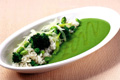 夏野菜ライスと冷たい緑のスープカレー