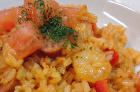 たっぷりトマトの赤いジャンバラヤ