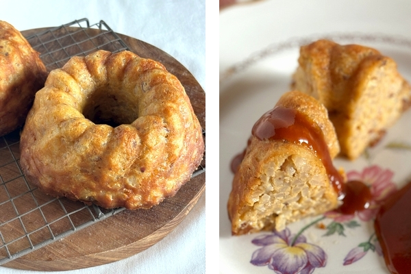 ガトー・リ・オ・レ、カラメルソース添え	の画像