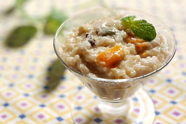 金柑とスパイスのライスプディングの画像