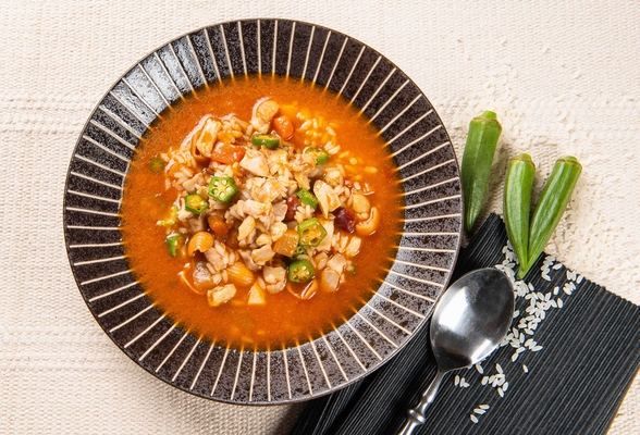 チキンガンボスープの画像